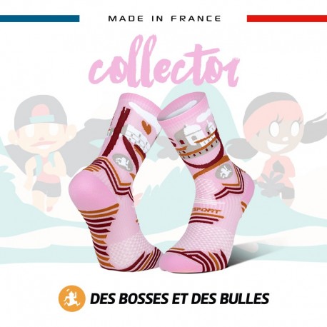 La chaussettes TRAIL Ultra-Collector Des Bosses et Des Bulles SNOW RUNNING  LOVERS