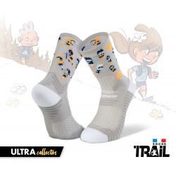 Chaussettes TRAIL ULTRA gris- Collector DBDB